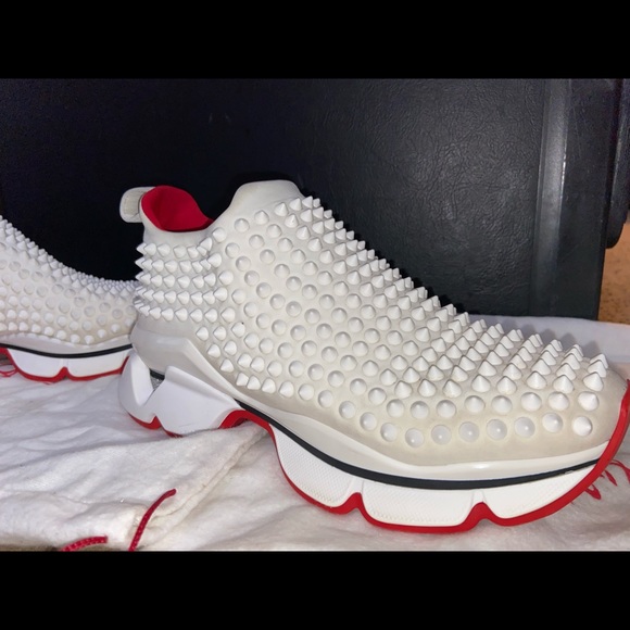 CHRISTAN LOUBOUTIN SIZE 5 SNEAKERS - Picture 2 of 3